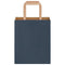 Papieren kraftzakken 50 st met hengsels 18x8x22 cm blauw