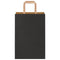 Papieren kraftzakken 250 st met hengsels 21x11x31 cm zwart