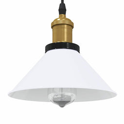 Hanglamp in hoogte verstelbaar E27 22 cm metaal glanzend wit
