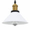 Hanglamp in hoogte verstelbaar E27 22 cm metaal glanzend wit