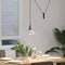 Hanglamp in hoogte verstelbaar E27 22 cm metaal glanzend wit
