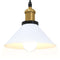 Hanglamp in hoogte verstelbaar E27 22 cm metaal glanzend wit