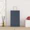 Papieren kraftzakken 50 st met hengsels 21x11x36 cm blauw