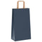 Papieren kraftzakken 50 st met hengsels 21x11x36 cm blauw