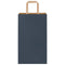 Papieren kraftzakken 50 st met hengsels 21x11x36 cm blauw