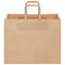 Papieren kraftzakken 50 st met hengsels 32x22x24 cm bruin