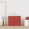 Papieren kraftzakken 50 st met hengsels 32x17x25 cm rood