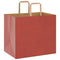 Papieren kraftzakken 50 st met hengsels 32x22x28 cm rood