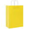 Papieren kraftzakken 50 st met hengsels 32x17x44 cm geel