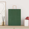 Papieren kraftzakken 250 st met hengsels 32x12x42 cm groen