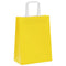 Papieren kraftzakken 50 st met hengsels 21x11x28 cm geel