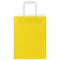Papieren kraftzakken 50 st met hengsels 21x11x28 cm geel