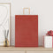 Papieren kraftzakken 50 st met hengsels 32x17x44 cm rood