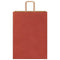 Papieren kraftzakken 50 st met hengsels 32x17x44 cm rood