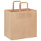 Papieren kraftzakken 250 st met hengsels 26x17x25 cm bruin