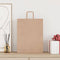 Papieren kraftzakken 250 st met hengsels 32x12x42 cm bruin