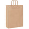 Papieren kraftzakken 250 st met hengsels 32x12x42 cm bruin