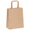 Papieren kraftzakken 250 st met hengsels 18x8x22 cm bruin