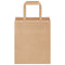 Papieren kraftzakken 250 st met hengsels 18x8x22 cm bruin
