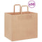 Papieren kraftzakken 50 st met hengsels 32x22x28 cm bruin