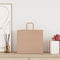 Papieren kraftzakken 50 st met hengsels 32x22x28 cm bruin