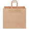 Papieren kraftzakken 50 st met hengsels 32x22x28 cm bruin