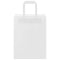 Papieren kraftzakken 50 st met hengsels 21x11x28 cm wit