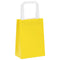 Papieren kraftzakken 50 st met hengsels 15x8x21 cm geel