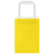 Papieren kraftzakken 50 st met hengsels 15x8x21 cm geel