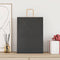 Papieren kraftzakken 50 st met hengsels 32x17x44 cm zwart