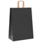 Papieren kraftzakken 50 st met hengsels 32x17x44 cm zwart