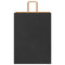 Papieren kraftzakken 50 st met hengsels 32x17x44 cm zwart