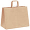 Papieren kraftzakken 250 st met hengsels 32x17x25 cm bruin