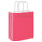 Papieren kraftzakken 50 st met hengsels 18x8x22 cm roze
