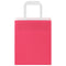 Papieren kraftzakken 50 st met hengsels 18x8x22 cm roze