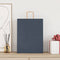 Papieren kraftzakken 50 st met hengsels 32x12x42 cm blauw