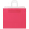 Papieren kraftzakken 50 st met hengsels 32x22x28 cm roze