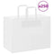 Papieren kraftzakken 250 st met hengsels 32x17x25 cm wit