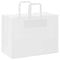 Papieren kraftzakken 250 st met hengsels 32x17x25 cm wit