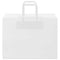 Papieren kraftzakken 250 st met hengsels 32x17x25 cm wit