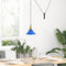 Hanglamp in hoogte verstelbaar E27 22 cm metaal donkerblauw