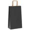 Papieren kraftzakken 50 st met hengsels 21x11x36 cm zwart