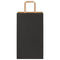 Papieren kraftzakken 50 st met hengsels 21x11x36 cm zwart