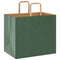 Papieren kraftzakken 50 st met hengsels 32x22x28 cm groen