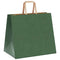 Papieren kraftzakken 50 st met hengsels 32x22x28 cm groen