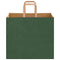 Papieren kraftzakken 50 st met hengsels 32x22x28 cm groen