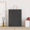 Papieren kraftzakken 250 st met hengsels 32x12x42 cm zwart