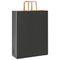 Papieren kraftzakken 250 st met hengsels 32x12x42 cm zwart