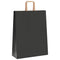 Papieren kraftzakken 250 st met hengsels 32x12x42 cm zwart