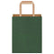 Papieren kraftzakken 50 st met hengsels 18x8x22 cm groen